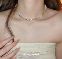 Sweet Temperament Diamond-studded Pearl Tassel