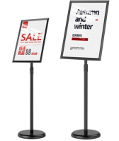 Sign Stand Adjustable Pedestal Sign Holder