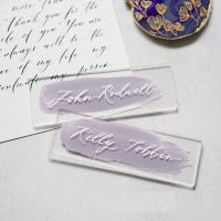 Acrylic Wedding Signs Ribbon Hanging Decorations