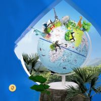 G2092  8 Inch Illuminated AR World