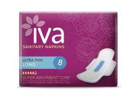 Sanitary Pads / Napkins Tri Fold IVA Ultra Thin Long 920mm