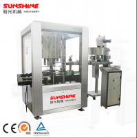 Automatic 4-8heads rotary pick and place capping machine for plastic glass bottle closure sealing PET cap closing capper machine