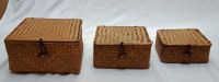 Seagrass Storage Square Boxes In Orange