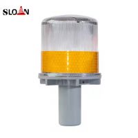 Solar LED Warning Light Waterproof Driveway