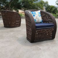 China Factory Customize Manufacture PE Rattan Patio Park Villa Hotel Project Garden Sofa Set Outdoor Furniture