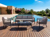 Pluto Alu 4-Piece Outdoor Patio