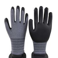 15G Nylon Anti-Slip Touchscreen Nitrile Foam Gloves Chemical Resistant Industrial Workshop Safety Gloves