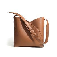 Large Capacity Fashion Shoulder Bag - Petal Design, BioBased Leather & Recycled Lining