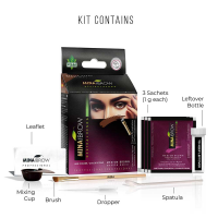 OEM Manufacturers Of Eyebrows Tints EU Approved Henna Natural Powder 3gm Tint Coloring Kit Wholesale Price Bulk Long Lasting Dye Kit