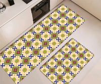 2 pcs of  anti-fatigue and non-slip water-proof pu kitchen mats 