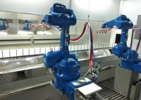 Sheet metal painting Robot spraying assembly line