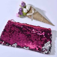 Popular Gift laser glitter PVC Sequins zipper Pencil Bag Pencil Pouch Pen Pencil Case Stationery Bag for kids &amp;amp; other storage bag