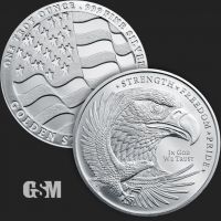 1 oz GSM Silver Eagle Round