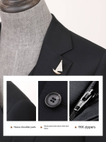 Machine Washable Wool Blazer Set - Draped
