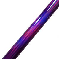 Purple Holographic Vertical Pillar Wedding Card Paper Hot Stamping Foil