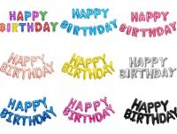 Happy Birthday Balloons, Letter Foil Balloons