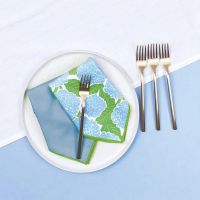 Luxury Foldable Square Handkerchief Decorative Party Napkin Cloth for Restaurant Hotel Banquet Wedding Party