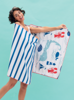Sand Free Large Wholesale Quick Dry Microfiber Cotton Recycled Beach Towel With Logo
