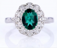 Tarsgem S925 Pure Silver White Gilded