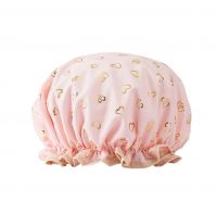 Double-layer Shower Cap, Waterproof Headband