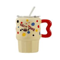 Cute Cartoon - Patterned Ceramic Mug With
