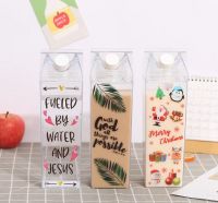 Milk Carton Water Bottle Square Plastic