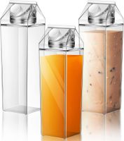 Milk Carton Water Bottle Square Plastic