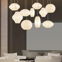 Artificial Silk Japanese Style Round LED