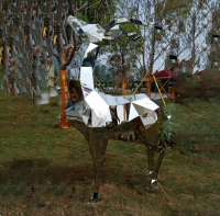 Large Stainless Steel Sculptures, Fiberglass Sculptures