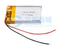 Polymer Lithium Battery 3.7V 300mAh