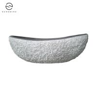 Double Slipper Bluestone Bathtub, Hand Chiseled