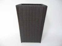 Synthetic Weaving Planters On Metal Frame
