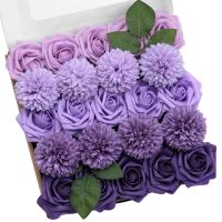 TINGE TIME Purple Flowers, Fake Flower