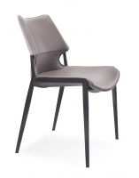 [Dining Chair] Gun Color Frame + Saddle