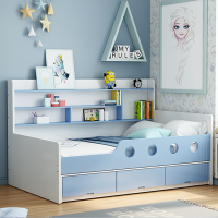 Kids Bed Set With Storage Shelves