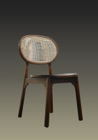 Peanut Rattan Dining Chair