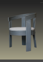 Modern Rattan Lounge Chair