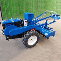 Walk Behind Mini Hand Power Tiller Cultivators 2WD Tractor 8hp diesel Walking Two Wheel Mini Farm Tractors
