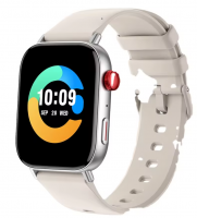 Silver Frame Square Smart Watch With