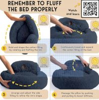 PetJett Calming Donut Dog Bed, 76