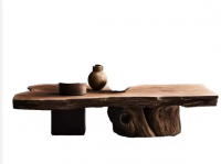 Rustic Solid Wood Live Edge Coffee