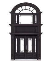 Fine glass art door