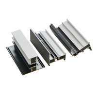 Wholesale of insulation broken bridge aluminum, push pull flat doors and windows, aluminum profiles manufacturer, processing customized aluminum profiles