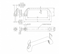Black PA Bridge Handle With Custom