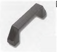 Black PA Bridge Handle , Two Size