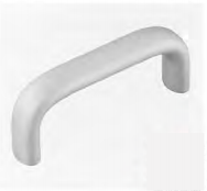 Oval Aluminum Alloy Bridge Handle , Internal