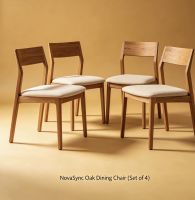  NovaSync Solid Oak Dining Chair (Set