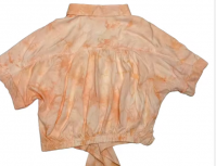Pink Tie-dye Loose Casual Vintage