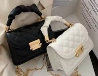 Quilted Mini Crossbody Bag With Ruched