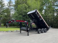  Fairly Used High Quality 5x8 Hydraulic Dump Trailer Gear Motor 24" Sides 5,200lb Axle Brakes High Productivity for Construction Farm